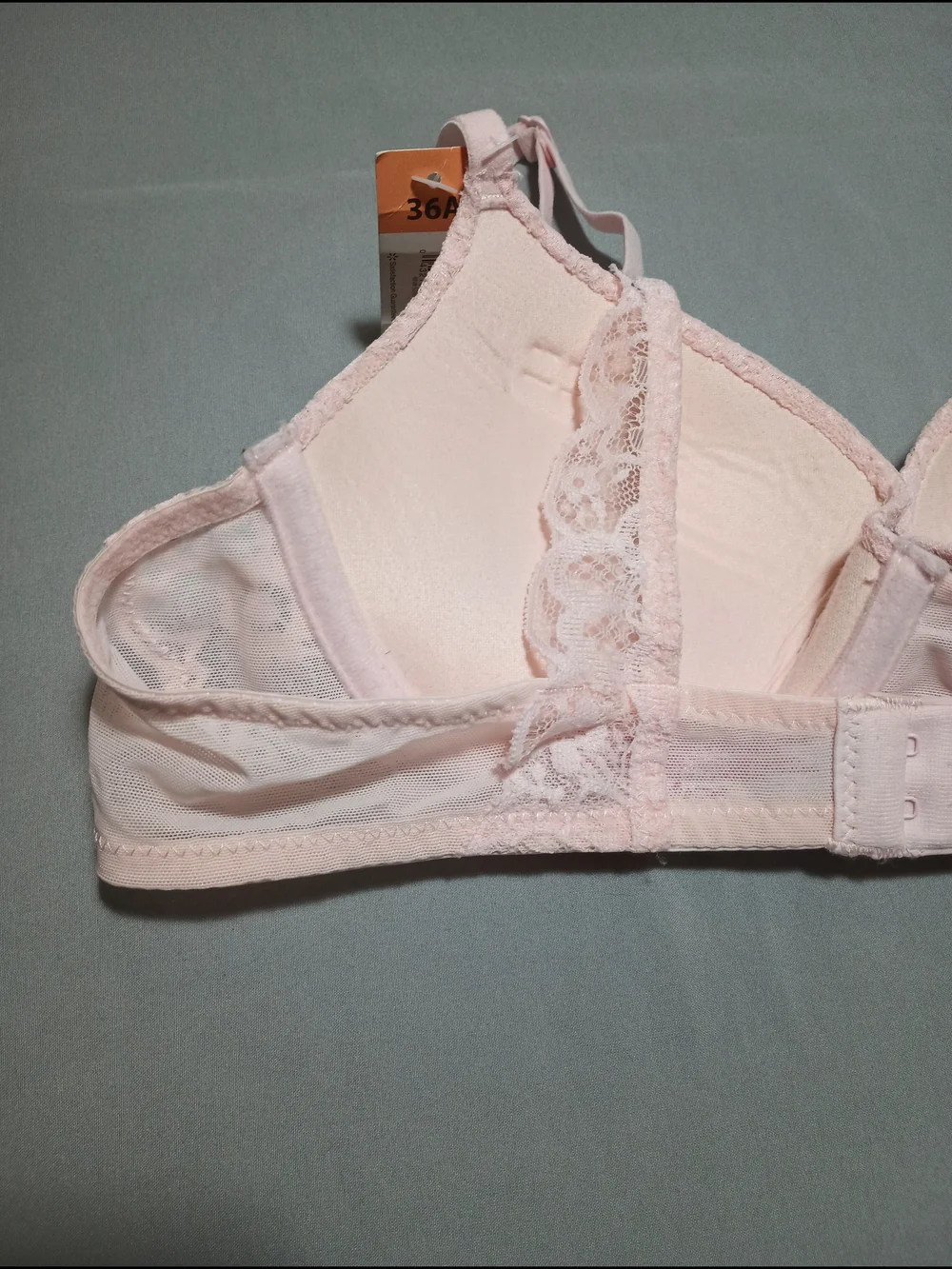 No Boundaries Women's Pink Allover Lace Push Up Bra